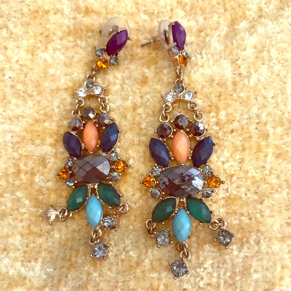 Funky rainbow earrings